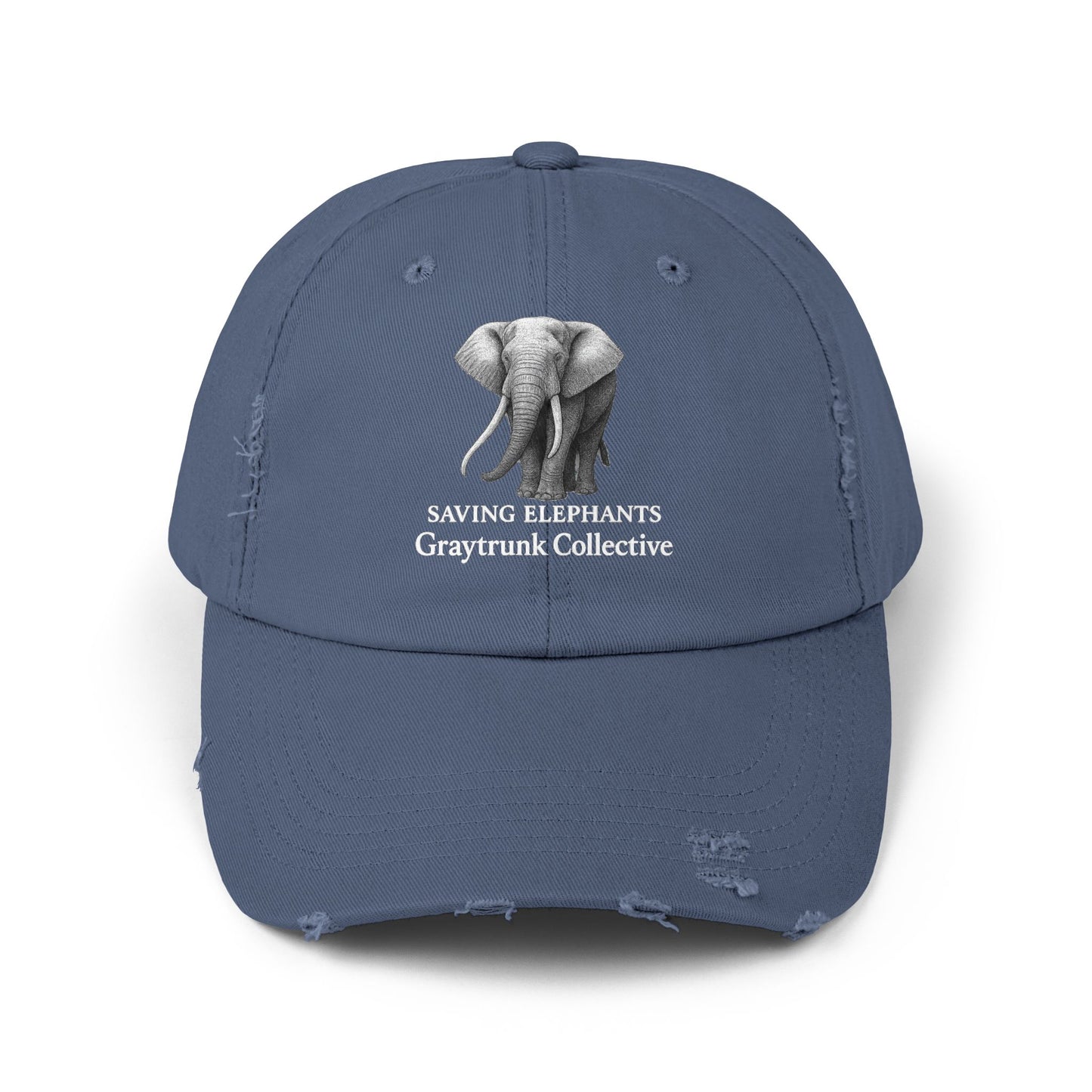 π GrayTrunk Distressed Ball Cap β Protect the Giants, Wear the Cause