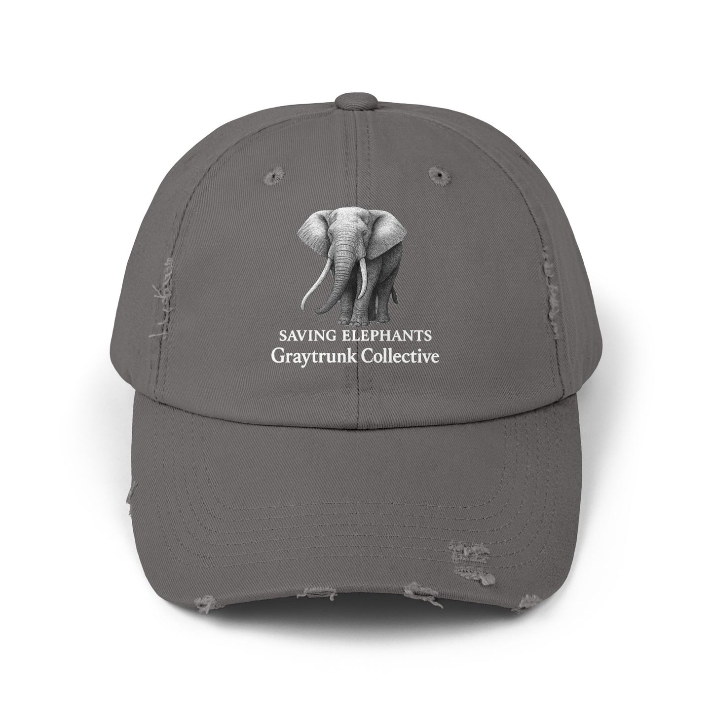 π GrayTrunk Distressed Ball Cap β Protect the Giants, Wear the Cause