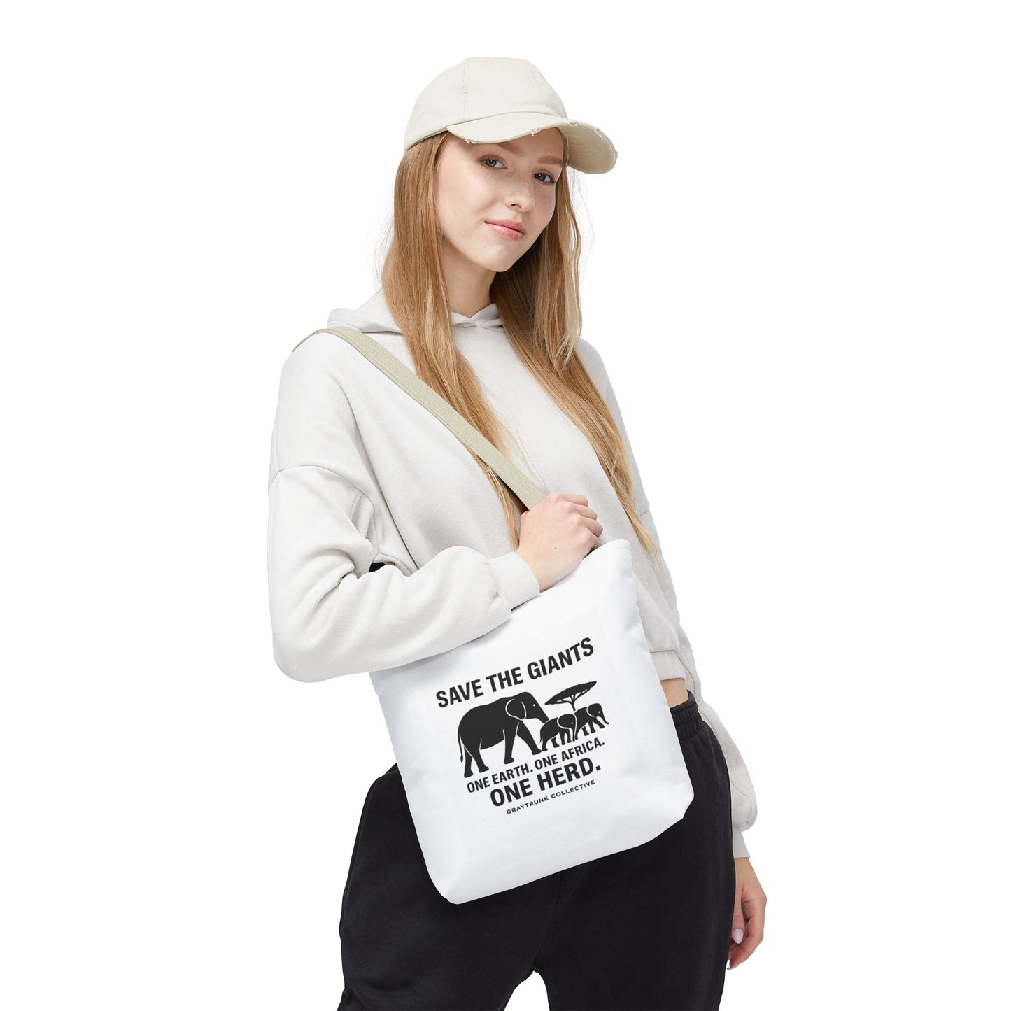 π Save the Giants β Eco-Friendly Elephant Tote Bag One Earth. One Africa. One Herd.