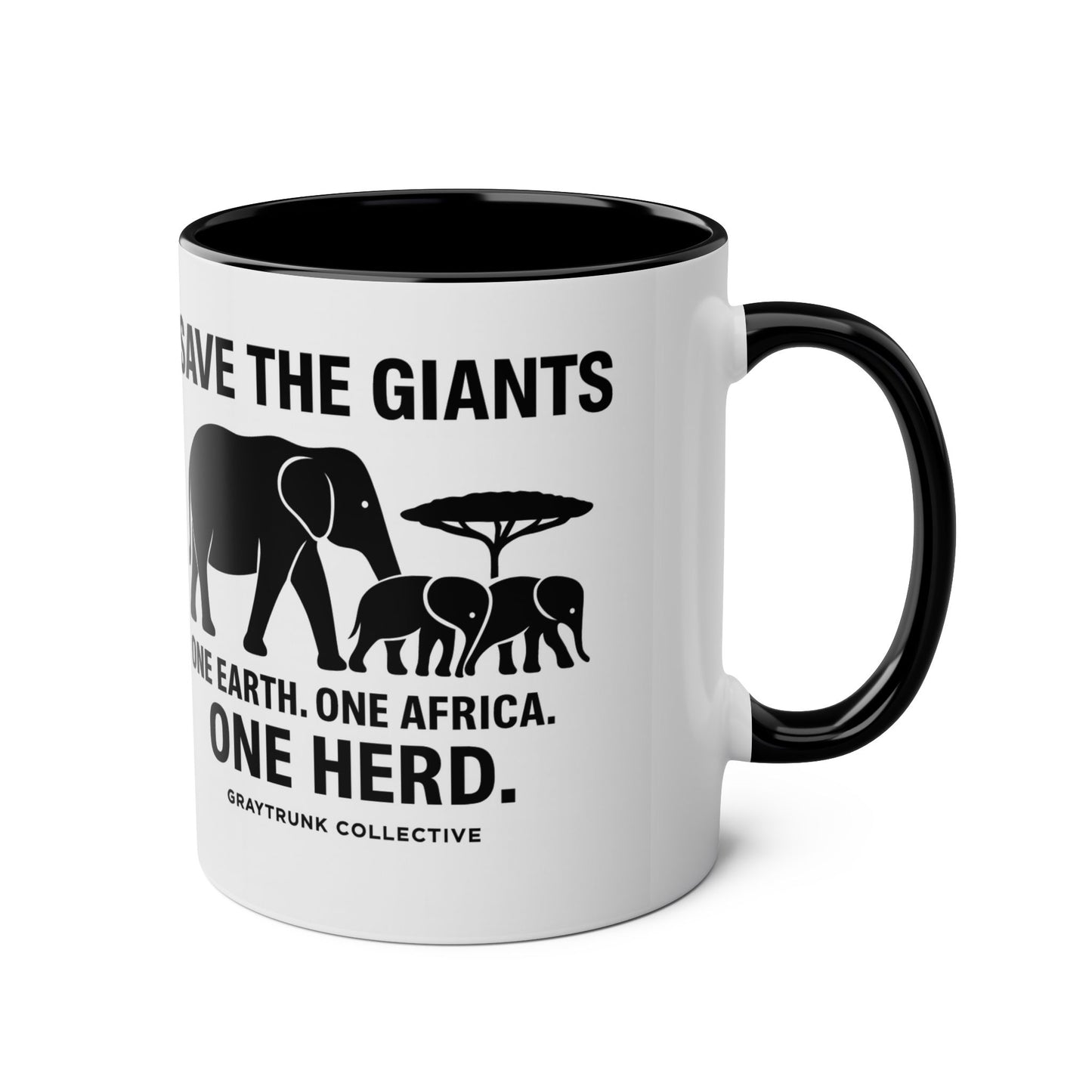 🐘 Elephant Conservation Mug – “Save the Giants”