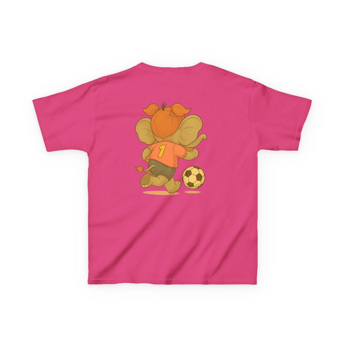 Score Big Style Points with Our Girls’ Elephant Soccer Tee! ⚽🐘