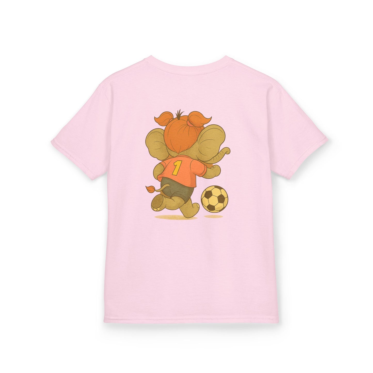 Score Big Style Points with Our Girls’ Elephant Soccer Tee! ⚽🐘