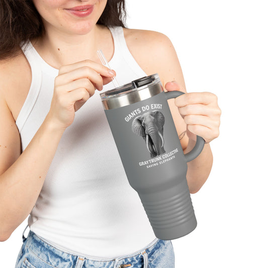 🐘 Giants Do Exist – 40oz Eco-Friendly Elephant Travel Mug